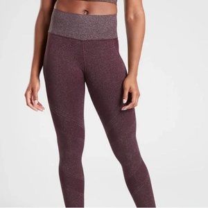 Athleta Twilight Tight 2.0 High Rise Leggings Antique Burgundy NWT